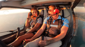 Flying electric pilot training in Perth airspace