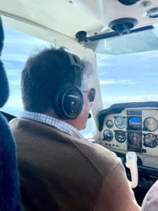Lou in the cockpit