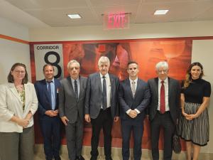 Swiss-led Delegation meeting with U.S. State Department representatives (from left to right): S. Biedermann, Executive Director of CSI; Swiss MP Lucas Reimann (Swiss People’s Party), Vartan Oskanian, former Foreign Minister of Armenia, Swiss MP Erich Von