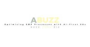 ABUZZ Logo with tagline: Optimising SMEs with AI-First VAs
