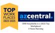 CRR Hospitality Named a Winner of the Arizona Top Workplaces 2025 Award by AZ Central