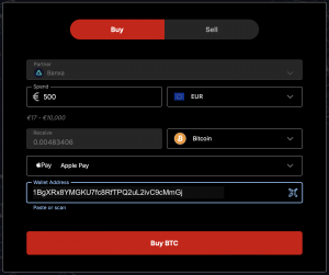 MyBTCX.com make an order today