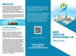 Uber Creative Advertising Agency Launches 5-Year Plan in Nigeria