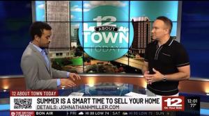 NBC segment featuring Johnathan H. Miller sharing summer home staging tips for Richmond sellers on NBC 12