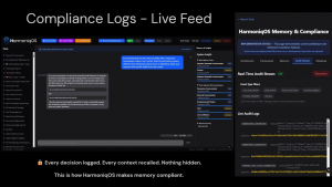 HarmoniqOS Compliance Log Demo