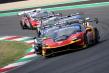 Ferrari Driver Dylan Medler on the podium in the Italian GT Championship