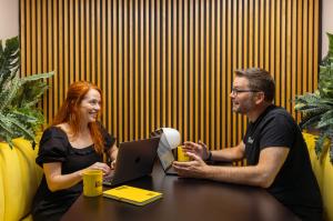 John Readman, CEO & Founder and Abi Liddle, COO