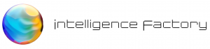 The Intelligence Factory logo – a glowing, dynamic sphere of colorful, flowing shapes in constant motion, representing real-time enterprise data.