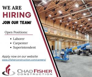 Chad Fisher Construction Now Hiring