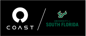 COAST Autonomous and the University of South Florida (USF) logos symbolizing the partnership