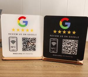 NFC QR Google Review Stand