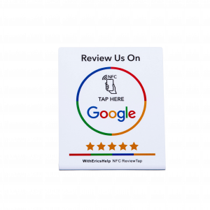 NFC ReviewTap Google Review Stand White