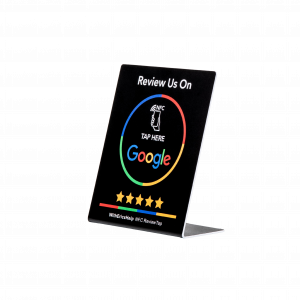 NFC ReviewTap Google Review Stand Black