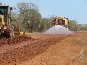 RST Solutions products added to water trucks to stabilise road access to mining companies' sites