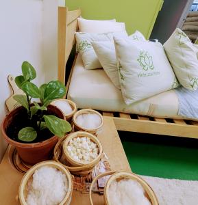 White Lotus Home Natural and Organic handmade pillows and bedding!