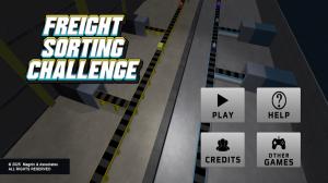 Freight Sorting Challenge title screen