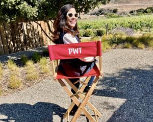 On the set of Petite Wine Traveler Explores: California Central Coast