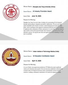 Global Fred Award AI Award Winner 2