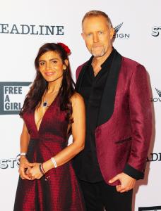 Hada Vanessa and Paul Hutchinson, founder of the Child Liberation Foundation, in West Hollywood, July 19, 2025