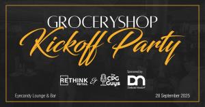 Social Share image for Groceryshop Kickoff Party 2025 with RETHINK Retail and CPG Guys