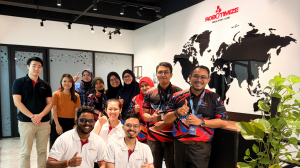 Group photo of the Robotimize team and Hasba Medik participants taken during a two-day product and clinical training session at Robotimize Malaysia HQ.