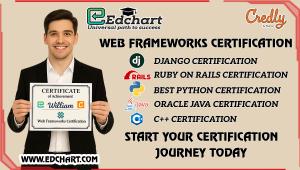 Edchart's Web Frameworks Certificate program has become the first choice for job seekers, software developers, freelancers, IT professionals, management employees, and those seeking to prove their skills in a rapidly evolving digital landscape Web Frameworks Certificate