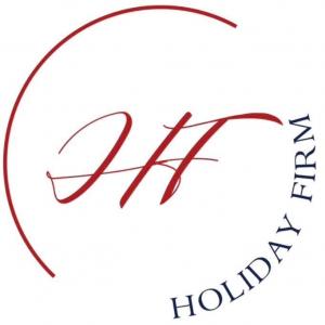 The Holiday Firm branding logo used in official press and promotional materials.
