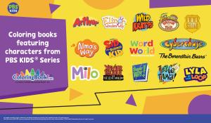 New PBS KIDS Series properties July 2025 at ColoringBook.com