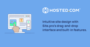 Hosted.com uses Site.Pro Drag-and-Drop Website Builder