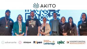 AKITO Project Team demo's the platform at the High Level Innovation Conference in Lethbridge, May 2025.