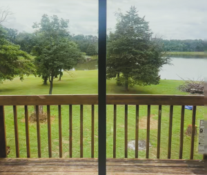 Lake front property view of William Person CTE Recovery Center