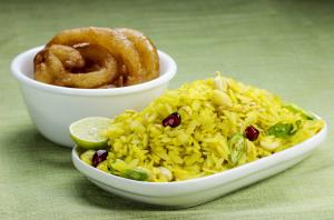 Poha jalebi