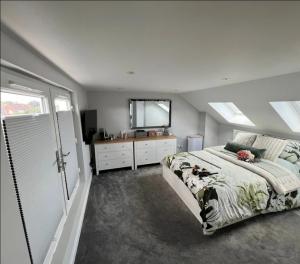 Interior view of completed loft conversion in Kent