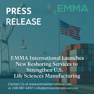EMMA International Reshoring Services for U.S. Life Sciences Manufacturing
