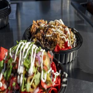 Duke University Bull City Backyard Pork Carnitas Nachos