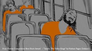 Non-Fiction Competition Best Short Award  : "Inside, The Valley Sings" by Nathan Fagan (Ireland）