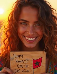 Moroccan Happy Never Give Up Day 1
