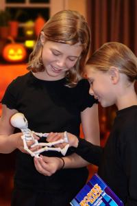 2 Girls playing with Bones