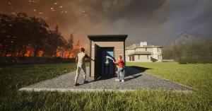 The FORT is a fire-resistant refuge shelter designed to provide immediate safety for people who are unable to evacuate during a wildfire.