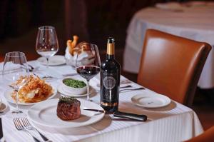Restaurante con carta de vinos