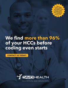 Cavo finds 96% of risk adjusting codes, with the highest specificity even before coders begin, and 2–4x productivity improvement