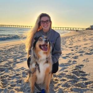 Dr. Nicolette Michelli, at her practice of in home pet euthanasia in Houston, TX and surrounding northwest suburbs.