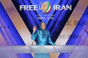Mrs. Maryam Rajavi, the president -elect of the NCRI was the keynote speaker at the Paris rally in 2018, and the main target of a foiled terror plot by Tehran