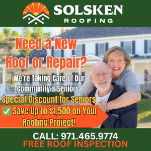 Senior Discount for Roofing Installation and Replacement in Eugene, Oregon
