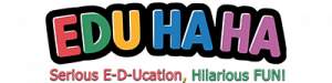 EDUHaHa logo – bold text design for a teacher-powered humor brand that specializes in funny, relatable educator apparel.