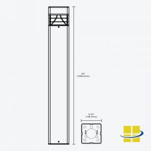 Access Fixtures Launches SPOO Heavy Duty Vandal Proof LED Bollard Light with Selectable Wattage and Kelvin 15 SPOO - Heavy Duty Vandal Proof LED Bollard Light (Fixture Dimensions)