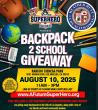 The Real Life Superhero (Yuri Williams) of Nonprofit AFutureSuperhero and Friends Hosts Epic Backpacks 2 School Giveaway