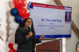 Dr. Tara Lynn Gray, Director of the California Office of the Small Business Advocate (CalOSBA).