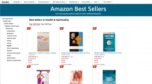 Amazon store rankings showing Always Here - Death of a Spouse as the #1 best seller.