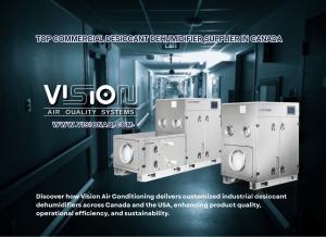 Vision Air Conditioning Leads in Commercial Desiccant Dehumidifiers